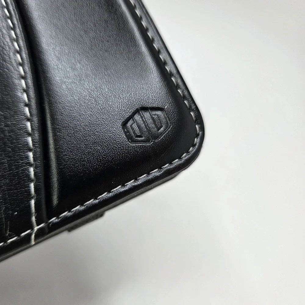 New Desert West Black Leather‎ iPad Flip Case READ DESCRIPTION